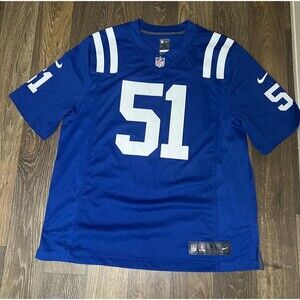 NIKE NFL INDIANAPOLIS COLTS PAT ANGERER #51 JERSEY MENS SIZE XL